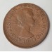 AUSTRALIA 1963 . ONE 1 PENNY . ERROR . LARGE LIP . OFF CENTRE 
